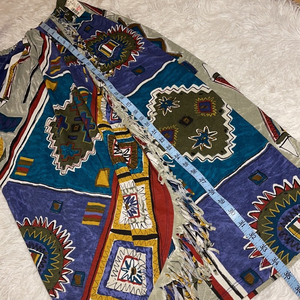 Colorful Geometric Patterned Skirt - Picture 16 of 16